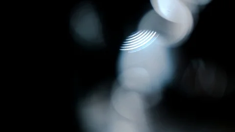 Bokeh light effect abstract background, animation of sparkle circles Stock Footage 125637003