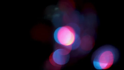 Bokeh light effect abstract background, animation of sparkle circles Stock Footage 125638079