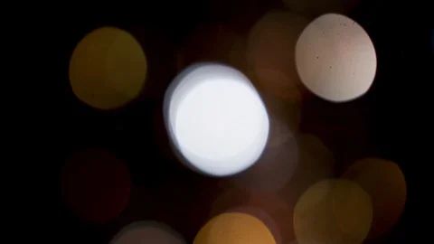 Bokeh light effect abstract background, animation of sparkle circles Stock Footage 125642159