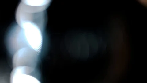 Bokeh light effect abstract background, animation of sparkle circles Stock Footage 125643173