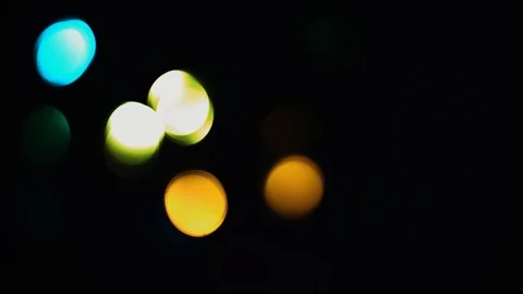 Bokeh light effect abstract background, animation of sparkle circles Stock Footage 125643393