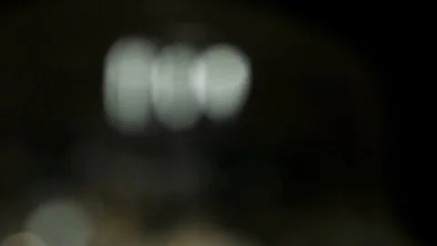 Bokeh light effect abstract background, animation of sparkle circles Stock Footage 125646497