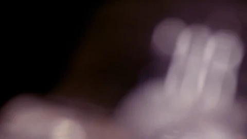 Bokeh light effect abstract background, animation of sparkle circles Stock Footage 125646553