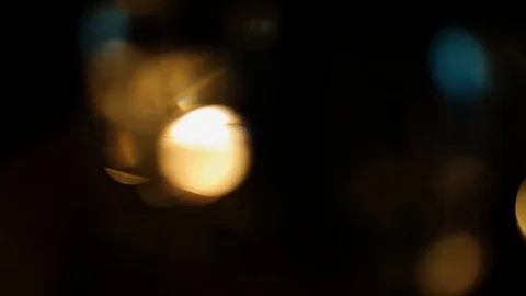 Bokeh light effect abstract background, animation of sparkle circles Stock Footage 125646778