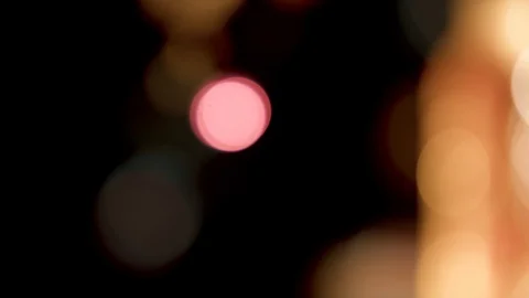 Bokeh light effect abstract background, animation of sparkle circles Stock Footage 125646810