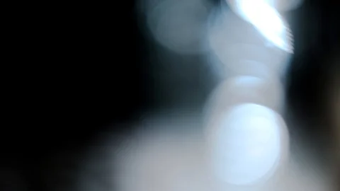 Bokeh light effect abstract background, animation of sparkle circles Stock Footage 125646818