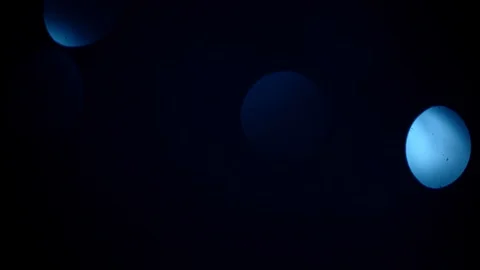 Bokeh light effect abstract background, animation of sparkle circles Stock Footage 125647267