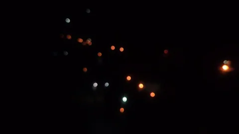 Bokeh light effect on festival Stock Footage 128192445