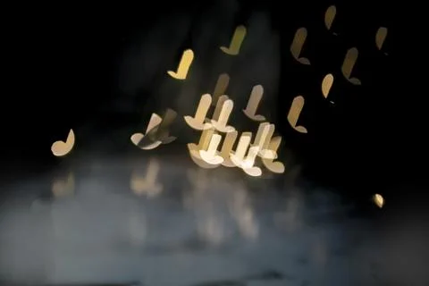 Bokeh of light in the form of a penis Stock Photos