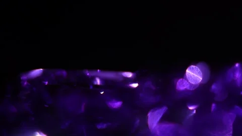 Bokeh light leak effect on sparkling blue bokeh from below Stock Footage 315539856