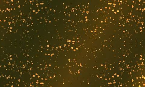 Bokeh light lights gold effect background. Abstract golden bokeh glitter Stock Illustration