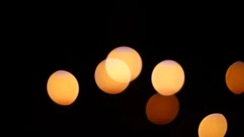Bokeh light orange warm background concept Stock Footage 120213325