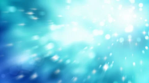 Bokeh light particles blue abstract motion background seamless loop Stock-Footage 68614340