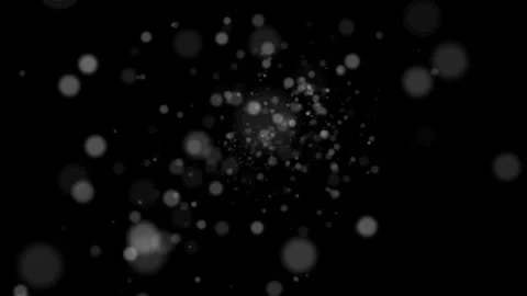 Bokeh Light Particles Floating on a Dark Background Creating a Magical and .. 動画素材 341926241
