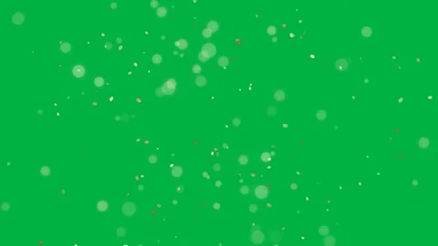 Bokeh Light Particles Green Screen Stock Footage 344530713