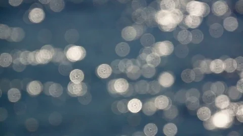 Bokeh light on reflect surface water   Video stock 83470632