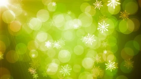 Bokeh light snowflakes Stock Illustration