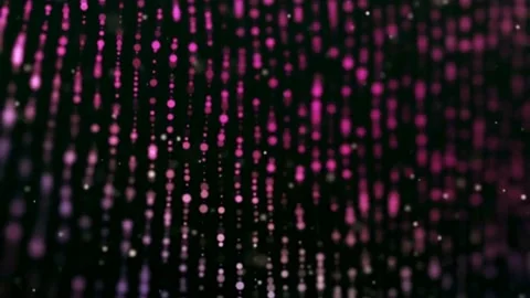 Bokeh light strings motion graphics with night background Stock Footage 139324205