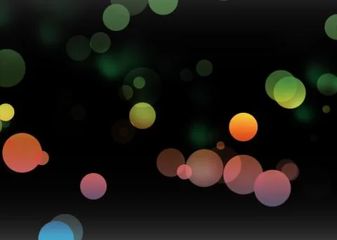 Bokeh lights as background on black Stock Photos
