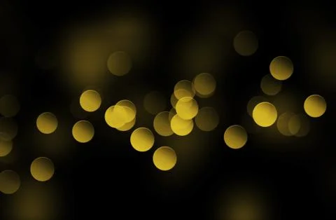 Bokeh lights as background on black Foto stock