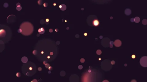 Bokeh lights background. Defocused night lights golden and violet particles Stock Footage 89728446