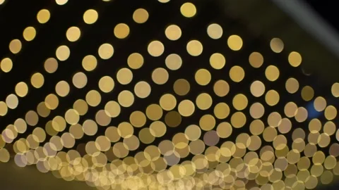Bokeh lights background, Yellow round Defocused Bokeh overlay, Transition Effect 스톡 동영상 232953726