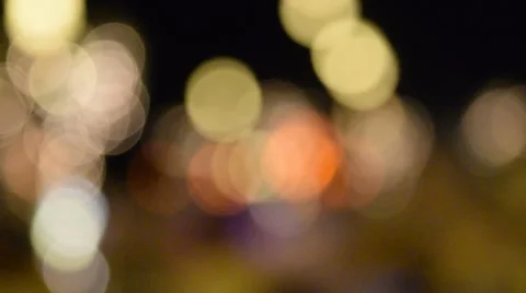 Bokeh lights on a beach party Stock Footage 40006474