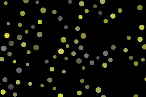 Bokeh lights on black background for festive or party design Stock Illustration
