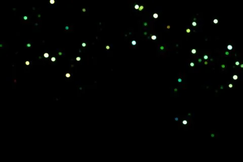 Bokeh lights on black background Stock Photos