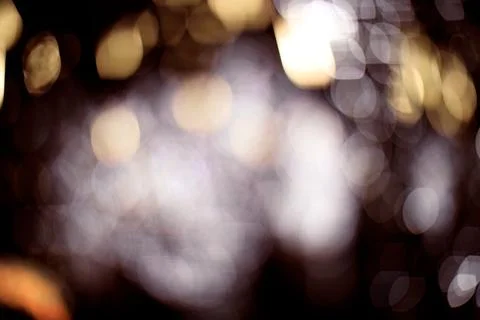 Bokeh of lights on black background Stock Photos