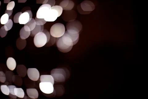 Bokeh of lights on black background Stock Photos