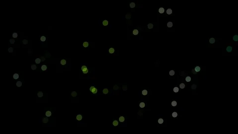 Bokeh lights on black screen animation. hd footage. Green Bokeh. Stock Footage 123719430