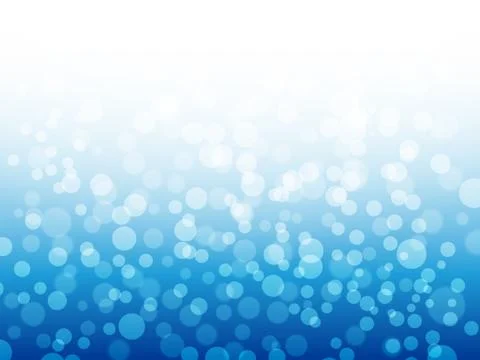 Bokeh lights on blue background. Winter design. Blue abstract christmas back Stock Illustration