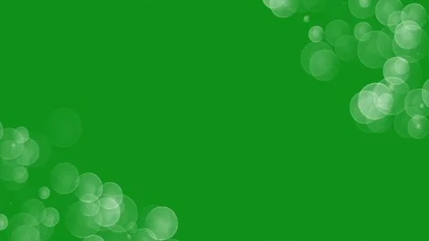 Bokeh lights decorative frame motion graphics with green screen background Stock Footage 344125745