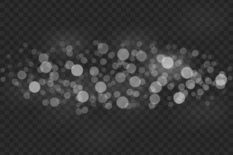 Bokeh lights effect isolated Illustration