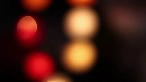 Bokeh lights falling from above Stock Footage 79975206
