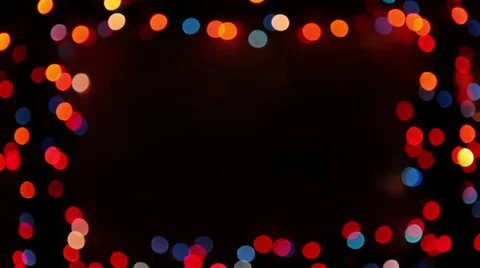 Bokeh lights frame Video stock 35574128