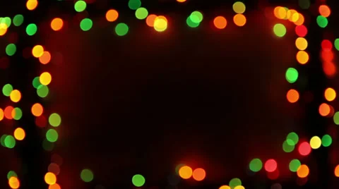 Bokeh lights frame Vídeos de archivo 35574162