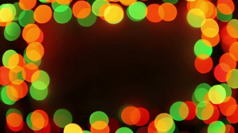 Bokeh lights frame Stock Footage 35574286