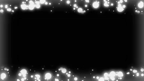 Bokeh lights frame motion graphics with night background Stock Footage 136035498