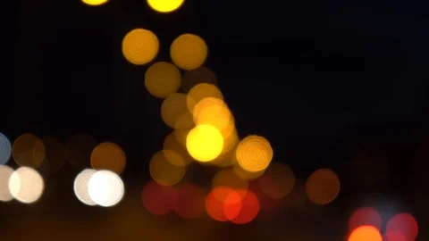 Bokeh, Lights, Glitter, Glare Stock Footage 92330374
