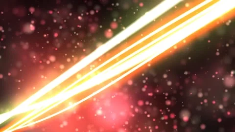 Bokeh Lights Glowing Strips Moving Animation Background Stock Footage 287241069