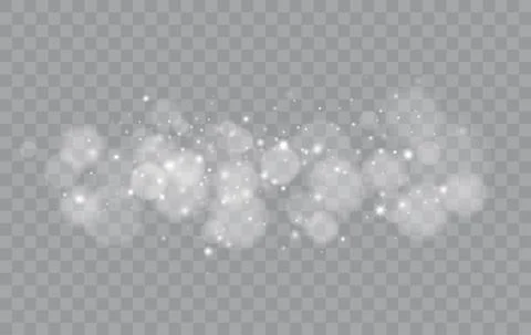 Bokeh lights isolated. Stock Illustration