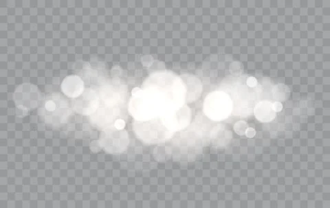 Bokeh lights isolated. Stock Illustration