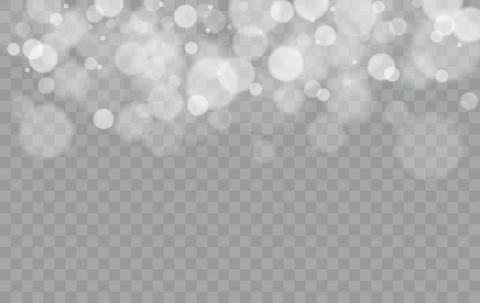 Bokeh lights isolated. Stock Illustration