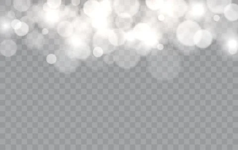 Bokeh lights isolated. Stock Illustration