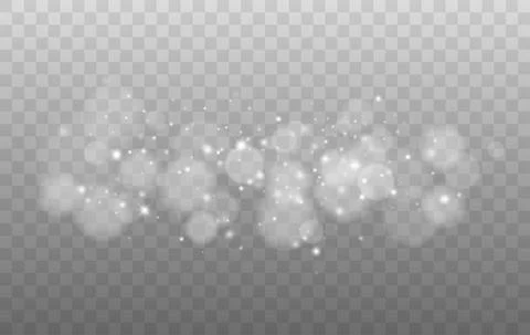 Bokeh lights isolated. Stock Illustration