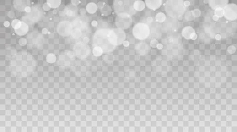 Bokeh lights isolated. Stock Illustration