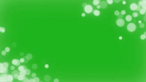 Bokeh lights motion graphics with green screen background Stock Footage 132971763