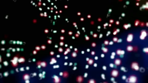 Bokeh lights motion graphics with night background Stock Footage 135492914